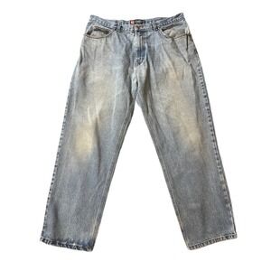 Chaps Blue Jeans Size 36x30 Well Loved & Worn Comfortable Distressed